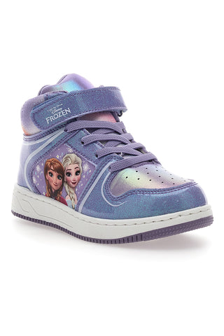 Lila hohe Sneakers mit Frozen-Druck D4310682S