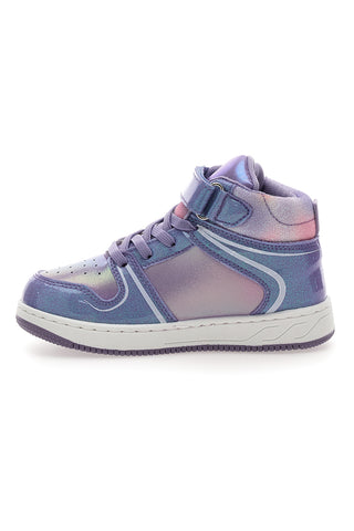 Lila hohe Sneakers mit Frozen-Druck D4310682S