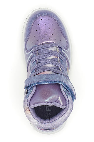 Lila hohe Sneakers mit Frozen-Druck D4310682S