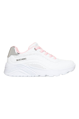 Sneakers bianche con platform Skechers Uno Lite Ombre Wave