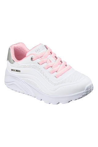 Sneakers bianche con platform Skechers Uno Lite Ombre Wave