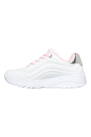 Sneakers bianche con platform Skechers Uno Lite Ombre Wave