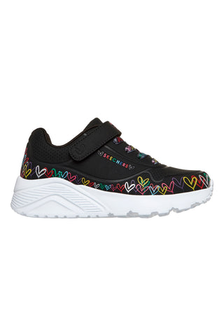 Sneakers nere con platform Skechers Uno Lite Heart Craze
