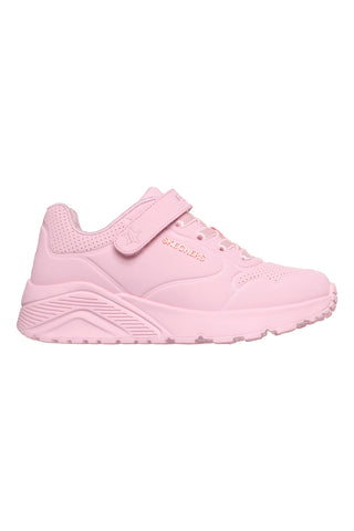 Sneakers rosa con strappo Skechers Uno Lite Star Icon