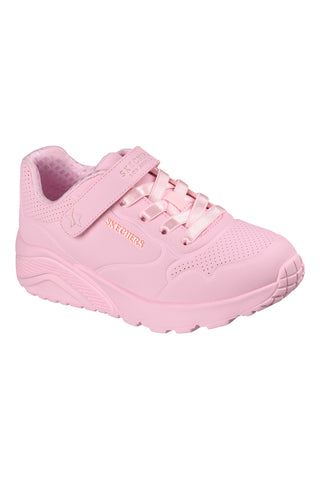 Sneakers rosa con strappo Skechers Uno Lite Star Icon