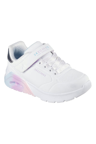 Sneakers bianche con strappo Skechers Uno Lite 2.0 Vivid Metallic