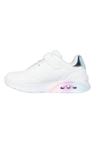 Sneakers bianche con strappo Skechers Uno Lite 2.0 Vivid Metallic
