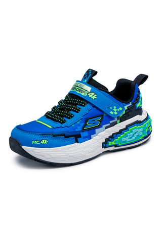 Sneakers blu con dettagli pixel e chiusura adattiva Skechers Mega-Craft 4K