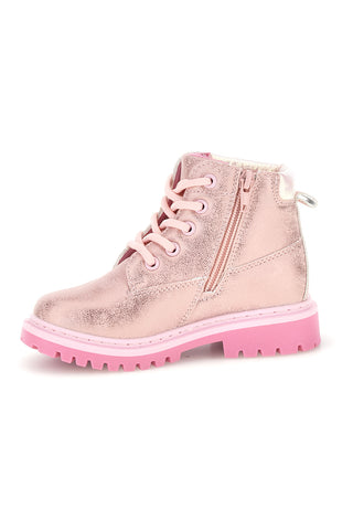Rosa Stiefeletten mit Einhorn-Print und Reißverschluss Unicorn S8010260S