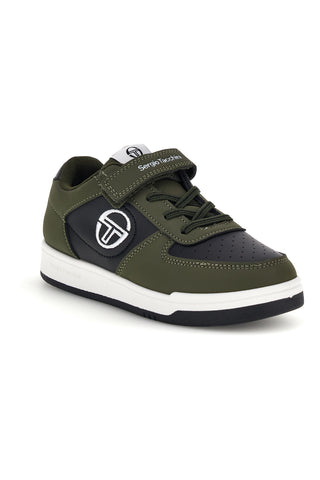 Sneakers verde militare e nero Sergio Tacchini STK6248