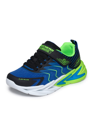 Sneakers sportive blu e lime con luci Skechers Flex-Glow Ultra Prism-Pacer