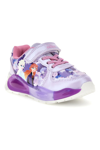 Lila Sneaker mit Leuchteffekten und Elsa- und Anna-Motiv aus „Die Eiskönigin“ D16305