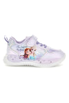 Sneakers lilla con luci, strappo e stampa Elsa e Anna Frozen D16346