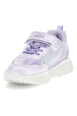 Sneakers lilla con luci, strappo e stampa Elsa e Anna Frozen D16346