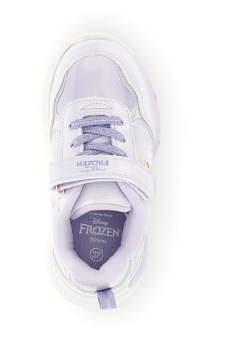 Sneakers lilla con luci, strappo e stampa Elsa e Anna Frozen D16346