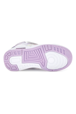 Hohe Sneaker in Silber und Lila mit Leuchteffekten und Elsa-Motiv aus „Die Eiskönigin“ D13188