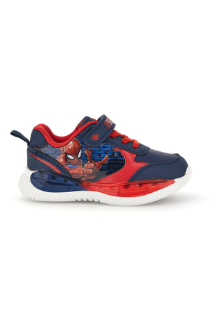 Sneakers blu e rosse con luci Spiderman M13063