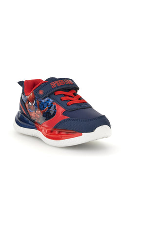 Sneakers blu e rosse con luci Spiderman M13063