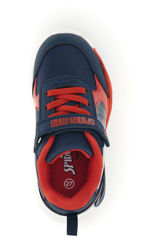 Sneakers blu e rosse con luci Spiderman M13063