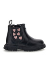Stivaletti neri con cuori rosa Laura biagiotti L1010510003