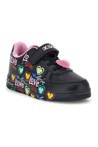 Sneakers nere con stampa cuori e scritte Love Pitt kids K1915622