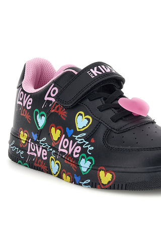 Sneakers nere con stampa cuori e scritte Love Pitt kids K1915622