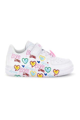 Sneakers Bianco con stampa Pitt Kids K1915622