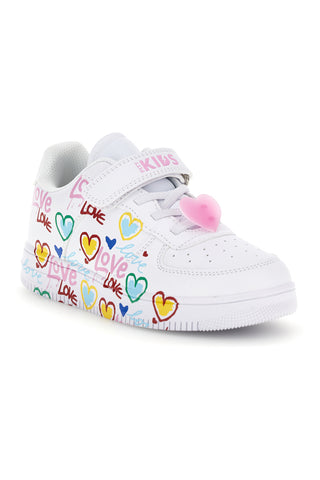 Sneakers Bianco con stampa Pitt Kids K1915622
