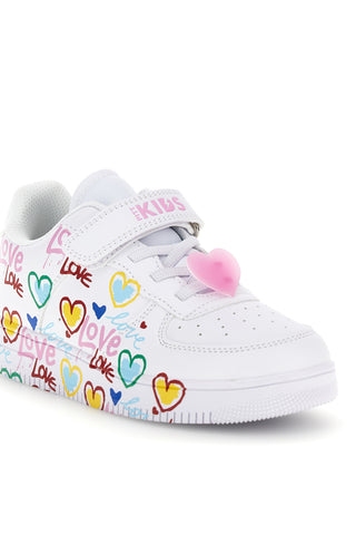 Sneakers Bianco con stampa Pitt Kids K1915622