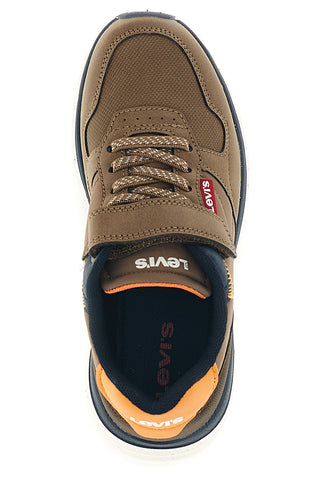 Sneakers marroni con dettagli arancioni Levi's Vorl0032S