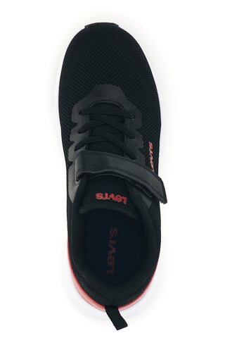 Sneakers nere e rosse in mesh Levi's Hudson 20T