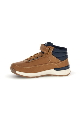 Sneakers alte cuoio con dettagli blu Levi's ASCOT MINI 132S