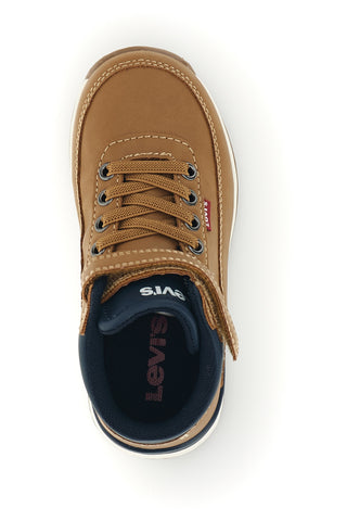 Sneakers alte cuoio con dettagli blu Levi's ASCOT MINI 132S