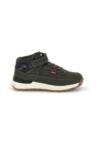 Sneakers alte verde militare con dettagli camouflage Levi's ASCOT MINI 132S