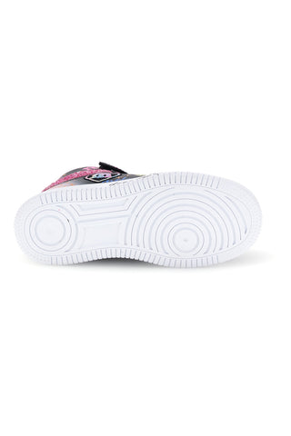 Sneakers alte nere e rosa con glitter Mkids MJ65016