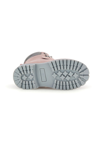 Rosa Stiefeletten mit Schnürung und Reißverschluss M-kids MG25165