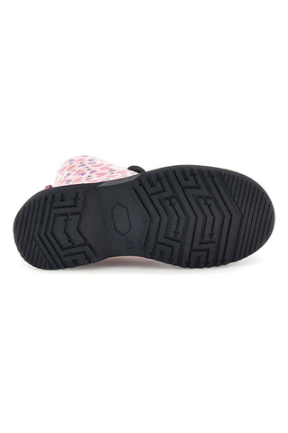 Rosa Sneaker mit Herz-Print und Schnürsenkeln von Pitt Kids SKPT07