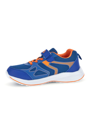 Sneakers blu con dettagli arancioni Pitt kids PK6740A