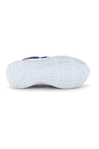 Sneakers blu con dettagli arancioni Pitt kids PK6740A