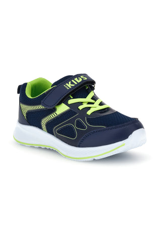 Scarpe sportive blu con dettagli verdi Pitt kids PK6740B