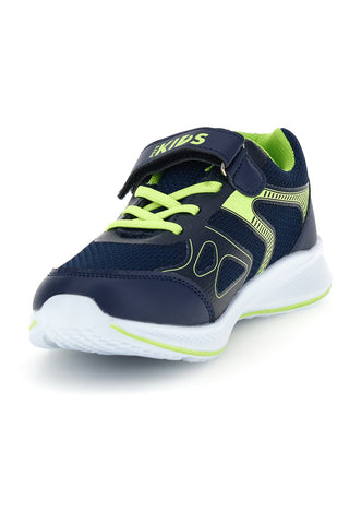 Scarpe sportive blu con dettagli verdi Pitt kids PK6740B