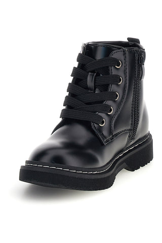 Schwarze Sneaker mit mehrfarbigem Graffiti-Print und Reißverschluss „Grazie girl“ 462702