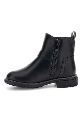 Schwarze Stiefeletten mit Herzschnalle und Schmetterlingsapplikationen „Grazie Girl“ 456670