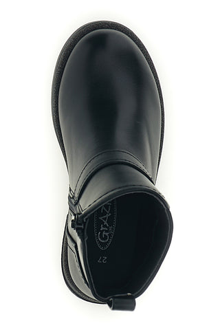 Schwarze Stiefeletten mit Herzschnalle und Schmetterlingsapplikationen „Grazie Girl“ 456670