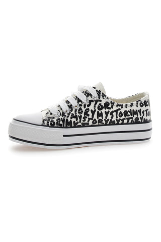 Energy 200 Canvas-Sneaker mit schwarz-weißem Allover-Print