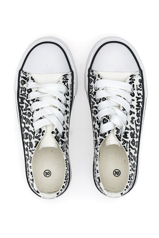 Energy 200 Canvas-Sneaker mit schwarz-weißem Allover-Print
