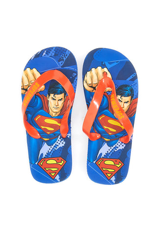 SUPERMAN 13901 Blaue und rote Flip-Flops