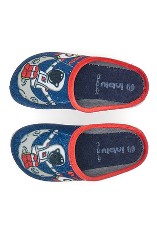 Inblu Hausschuhe 941 Astronautenblau