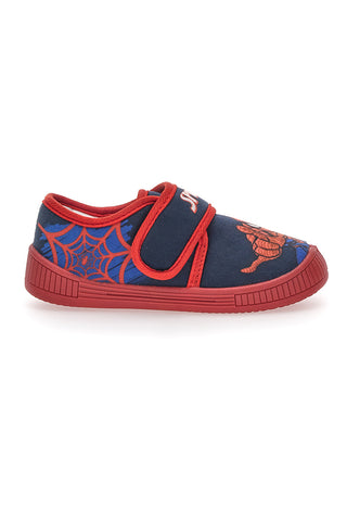 Blauer Klettverschluss-Slipper von Disney Spiderman