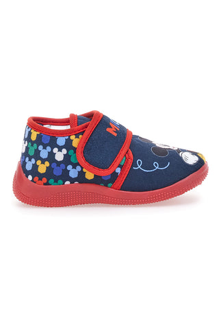 Blaue und rote „First Steps Mickey“-Hausschuhe 14403